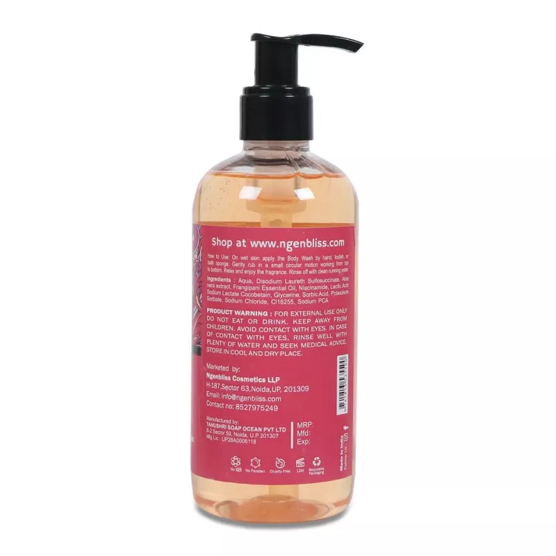 Ngenbliss Frangipani Body Wash (300ml)