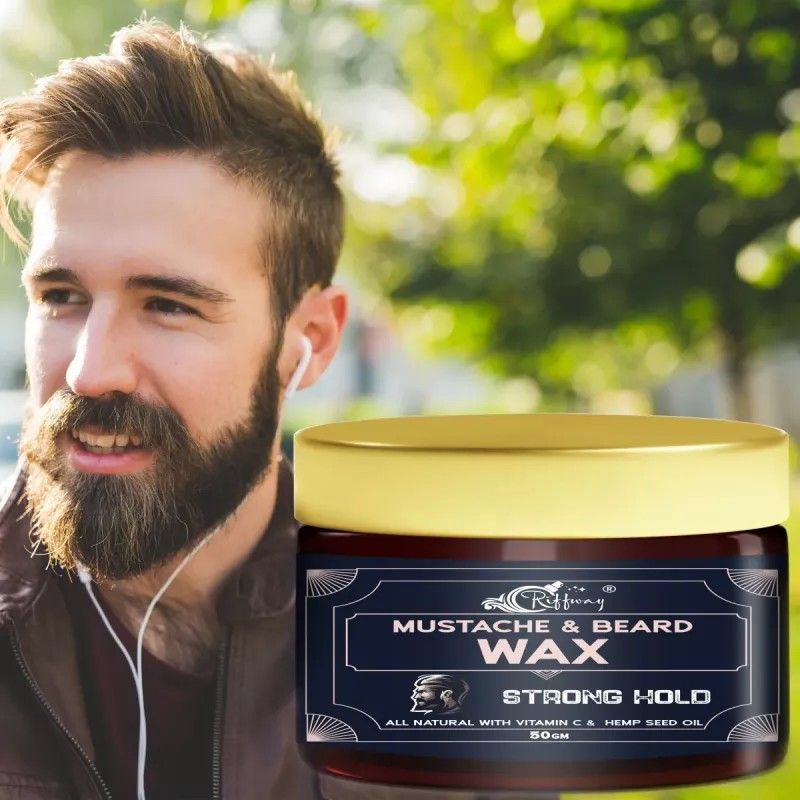 Riffway Moustache & Beard Wax (50g, Pack of 2)