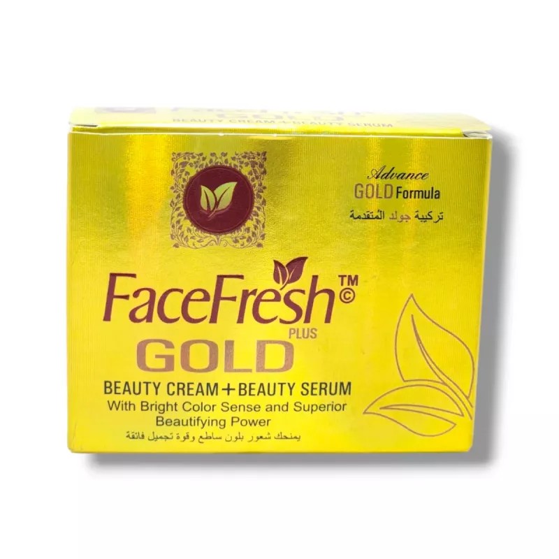 Face Fresh Gold Beauty Cream And Beauty Serum (Cream 20g + Serum 10ml) (1Pack)