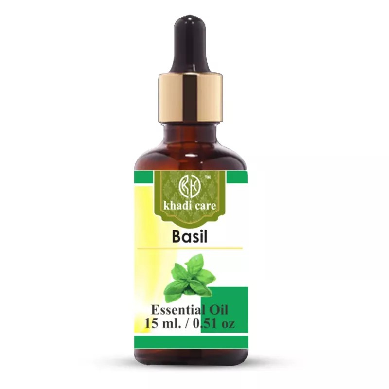 Khadi Care Basil Essential Oil (15ml)