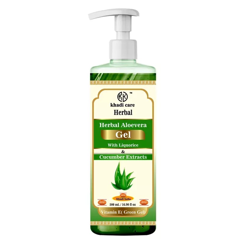 Khadi Care Aloevera Gel (Green) (500g)