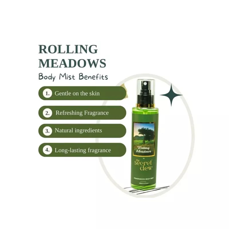 The Secret Dew Rolling Meadows Body Mist (200ml)