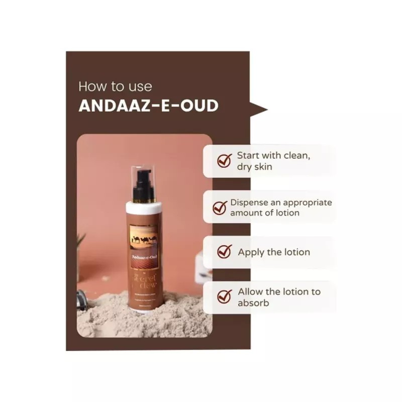 The Secret Dew Andaaz-E-Oud – Body Lotion (200ml)