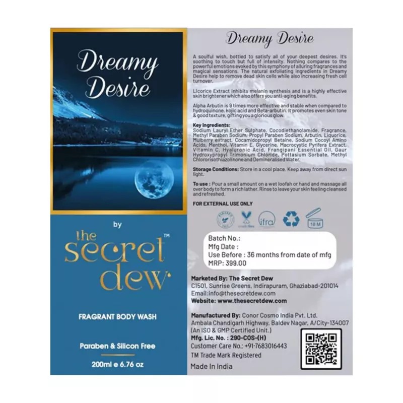 The Secret Dew Dreamy Desire Body Wash (200ml)