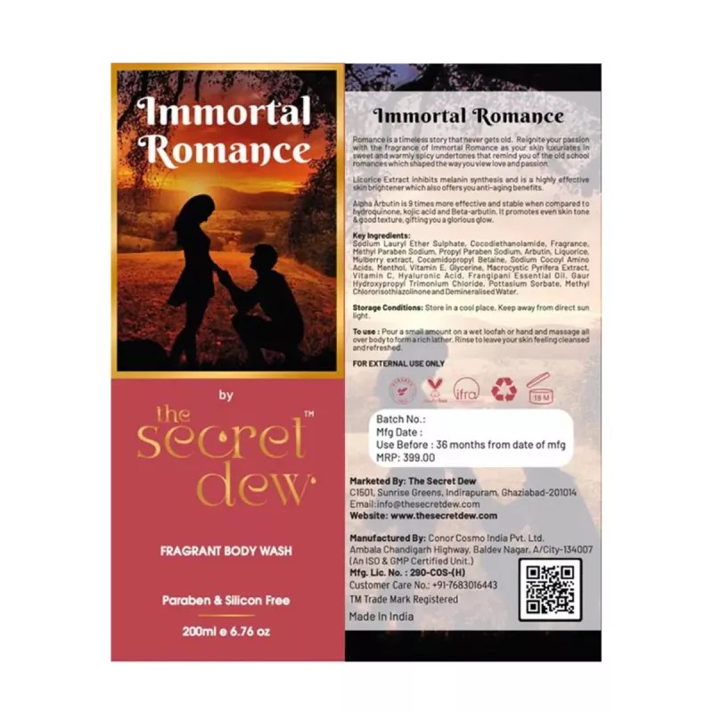 The Secret Dew Immortal Romance Body Wash (200ml)