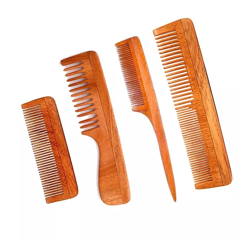 Veda Sparsh Nature's Secret Kachhi Neem Comb (4pcs) (1Pack)