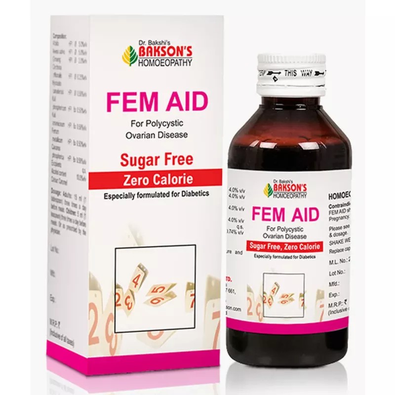 Bakson Fem Aid (Sugar Free) Syrup (115ml)