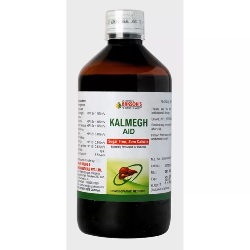 Bakson Kalmegh Aid (Sugar Free) Syrup (450ml)