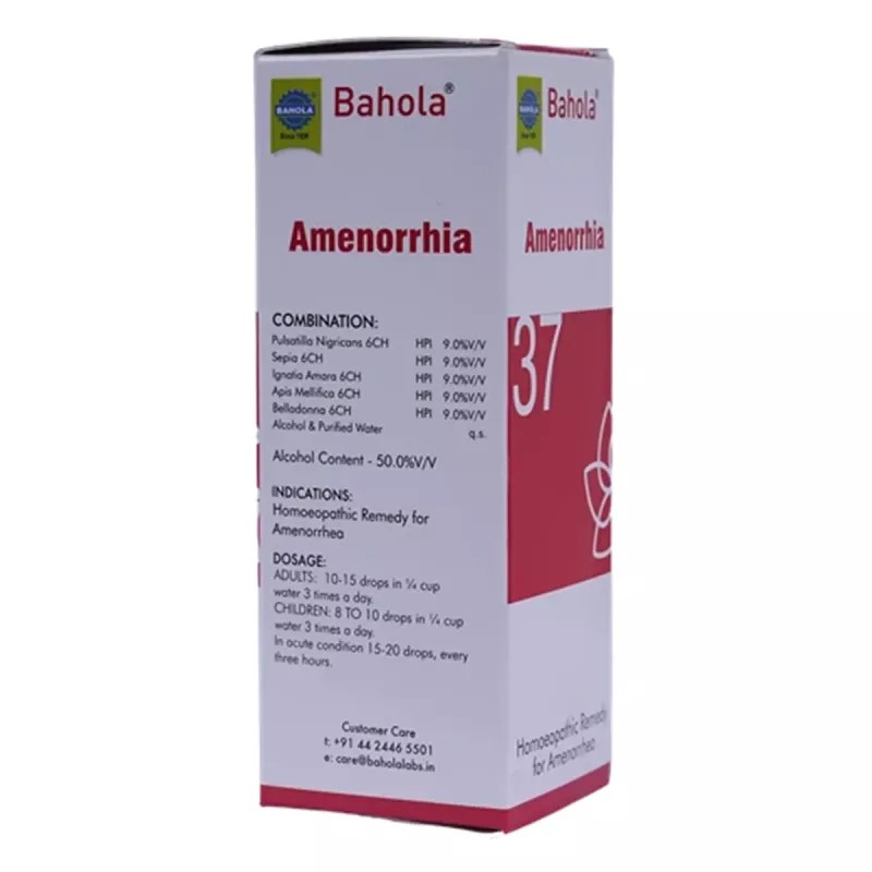 Bahola Amenorrhia 37 Drops (30ml)