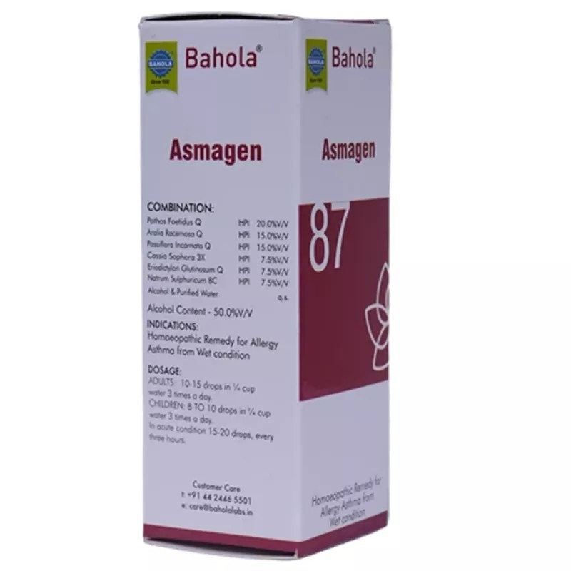 Bahola Asmagen 87 Drops (30ml)
