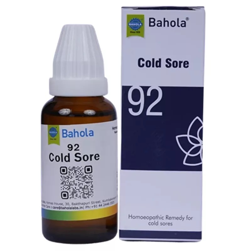 Bahola Cold Sore 92 Drops (30ml)
