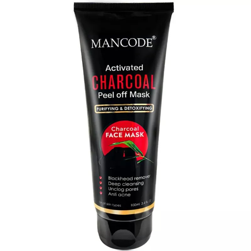 Mancode Activated Charcoal Peel Off Mask (100ml)