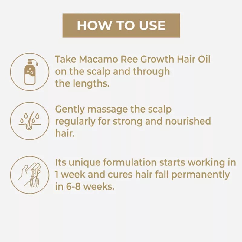 Macamo Ree Growth Hair Oil (200ml)