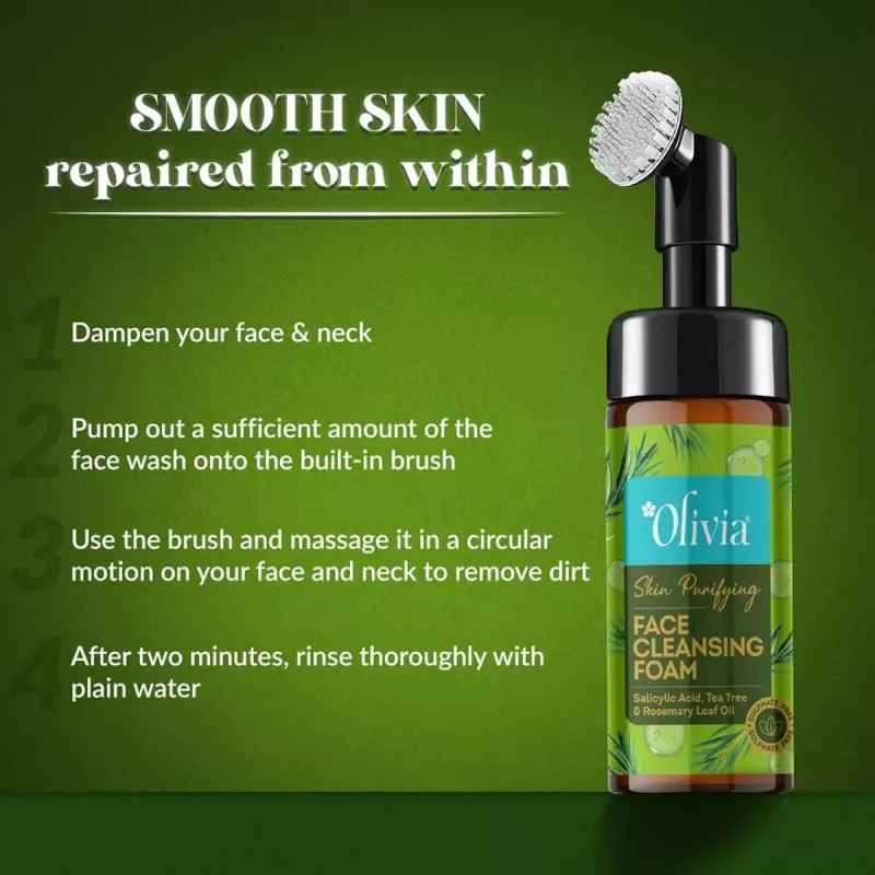 Olivia Skin Purifying Face Cleansing Foam (150ml)