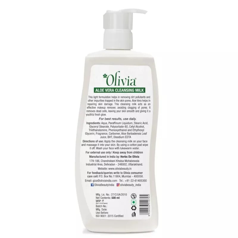Olivia Aloe Vera Cleansing Milk (500ml)