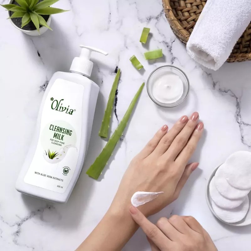Olivia Aloe Vera Cleansing Milk (500ml)