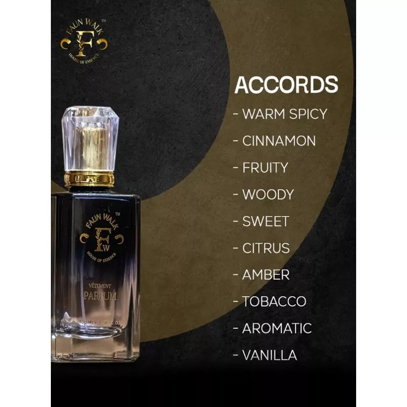 Faun Walk Celestial Noir Similar to Wanted By Night Perfume (Buy 1 Free Get 2) (Buy Perfume 100ml Get Free 2 Perfume 20ml) (1Pack)