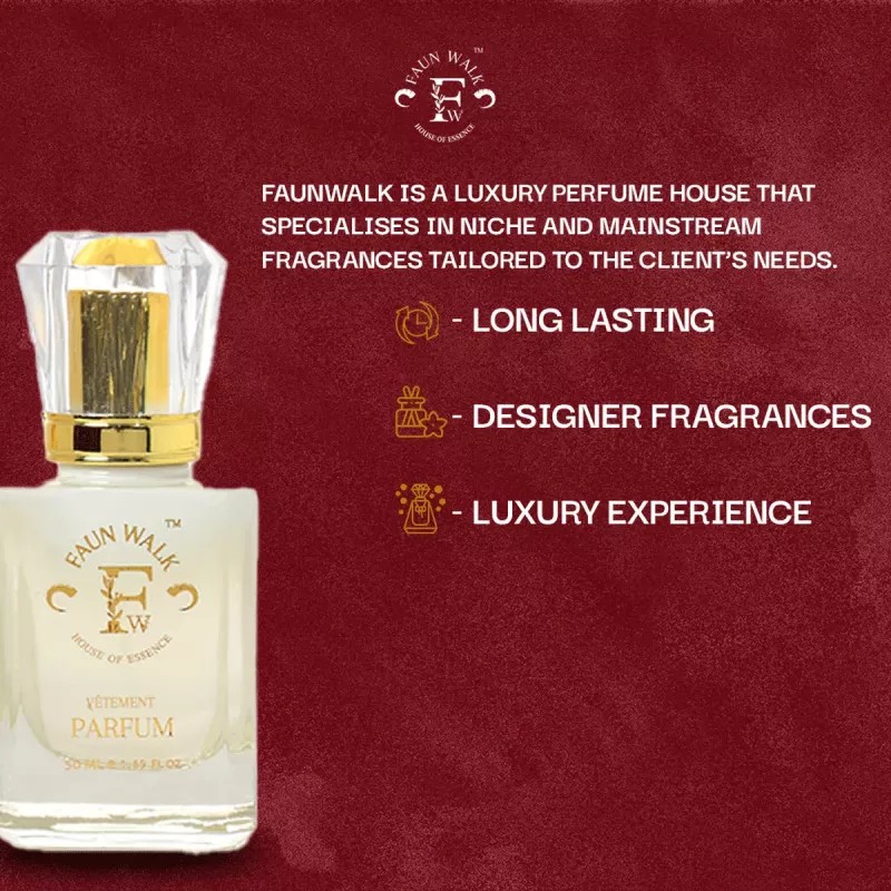 Faun Walk Bulgarian Oud Similar to G.Oud Perfume (Buy 1 Free Get 1) (Buy 1 Perfume 50ml Get Free 20ml Perfume) (1Pack)