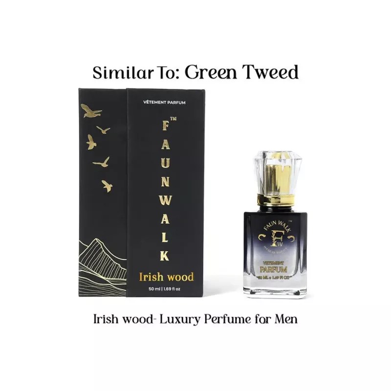 Faun Walk Irish Wood Similar to Green Tweed Perfume (Buy 1 Free Get 1) (Buy 1 Perfume 50ml Get Free 20ml Perfume) (1Pack)