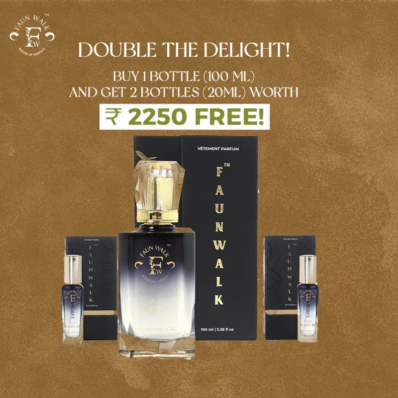 Faun Walk Lady luck Similar to Good Girl Perfume (Buy 1 Free Get 2) (Buy Perfume 100ml Get Free 2 Perfume 20ml) (1Pack)