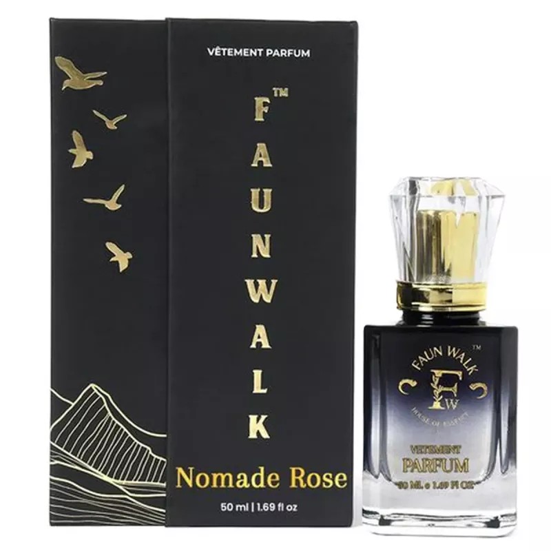 Faun Walk Nomade Rose Similar to Rose of No Man Perfume (Buy 1 Free Get 1) (Buy 1 Perfume 50ml Get Free 20ml Perfume) (1Pack)