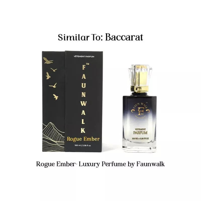 Faun Walk Rogue Ember Similar to Bacarat Perfume (Buy 1 Free Get 1) (Buy 1 Perfume 50ml Get Free 20ml Perfume) (1Pack)