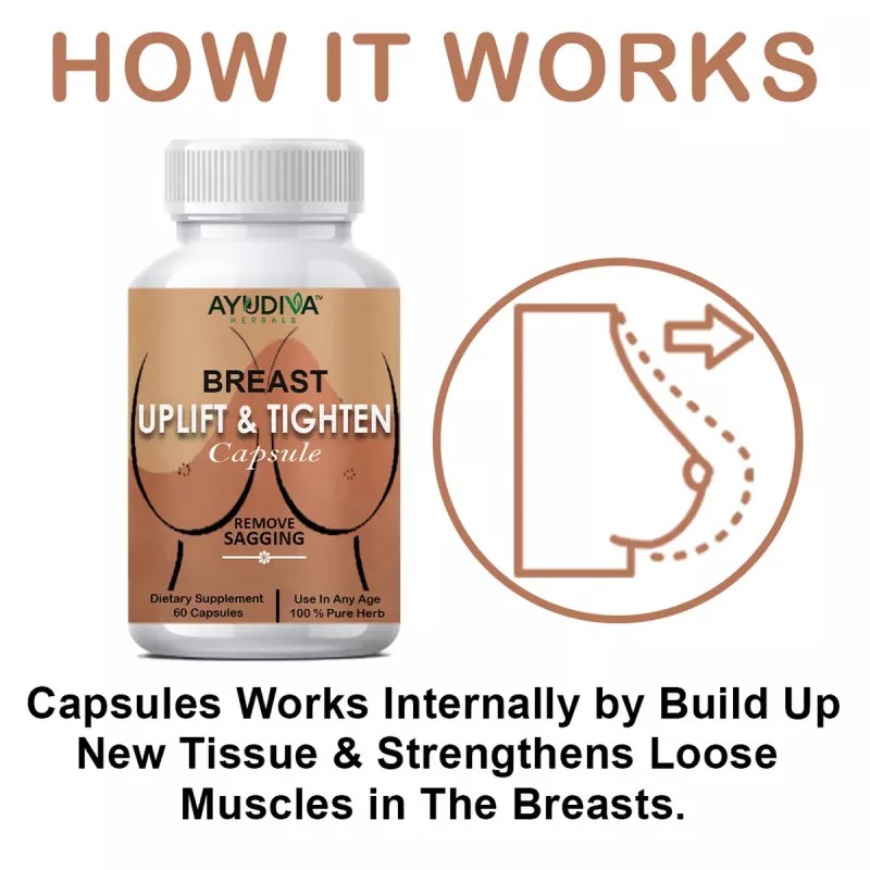 Ayudiva Herbals Breast Uplift & Tighten Capsule (60caps)