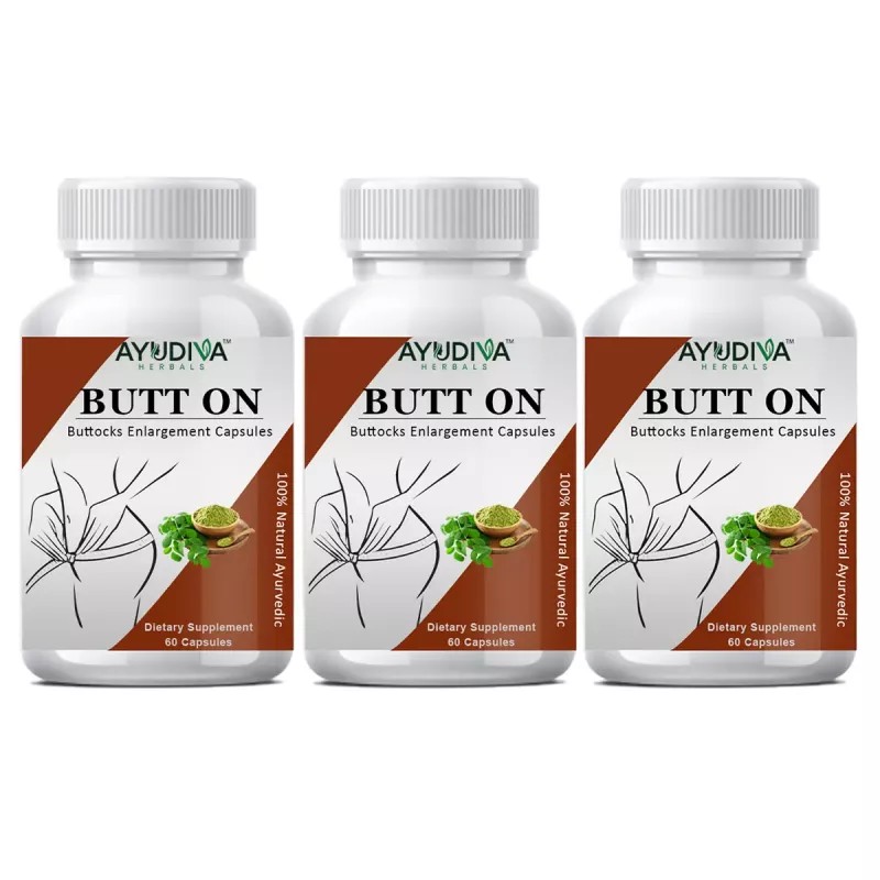 Ayudiva Herbals Butt On Capsules (60caps, Pack of 3)