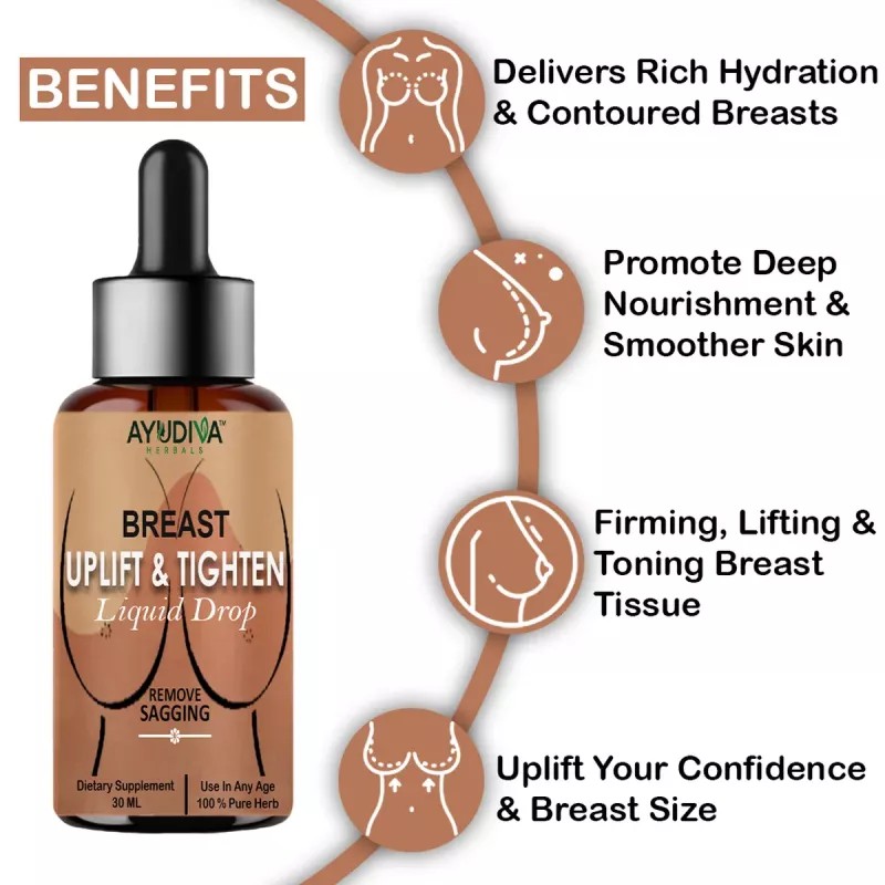 Ayudiva Herbals Breast Uplift & Tighten Liquid Drop (30ml)