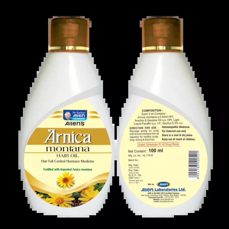 Allen Labs Arnica Montana Hair Oil (100ml, Pack of 2)