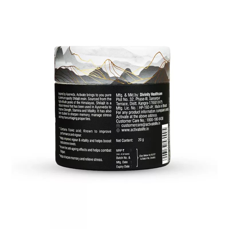 Activate Shilajit Resin Form (20g)
