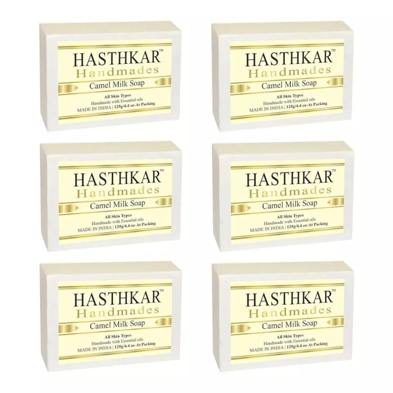 Hasthkar Handmades Camel Milk Soap (125g, Pack of 6)