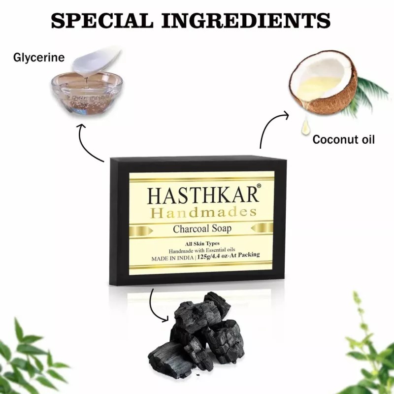 Hasthkar Handmades Charcoal Soap (125g)
