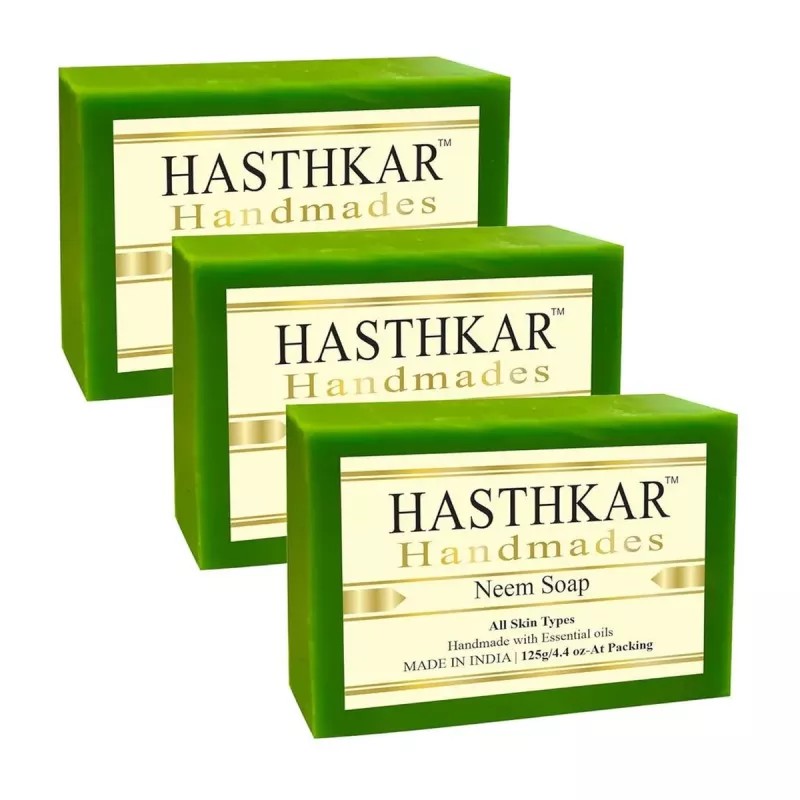 Hasthkar Handmades Neem Soap (125g, Pack of 3)