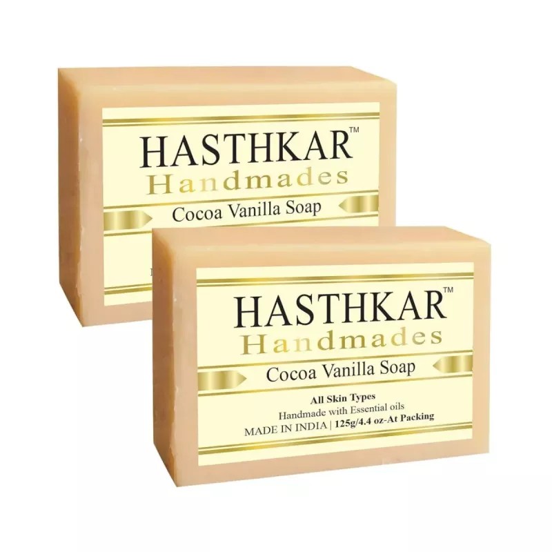 Hasthkar Handmades Cocoa Vanilla Soap (125g, Pack of 2)