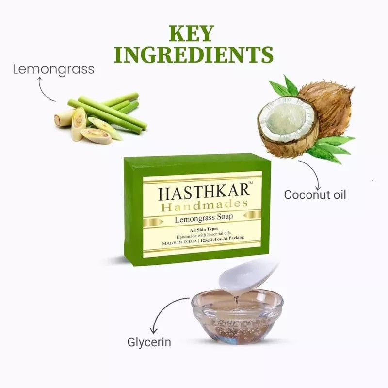 Hasthkar Handmades Lemongrass Soap (125g)