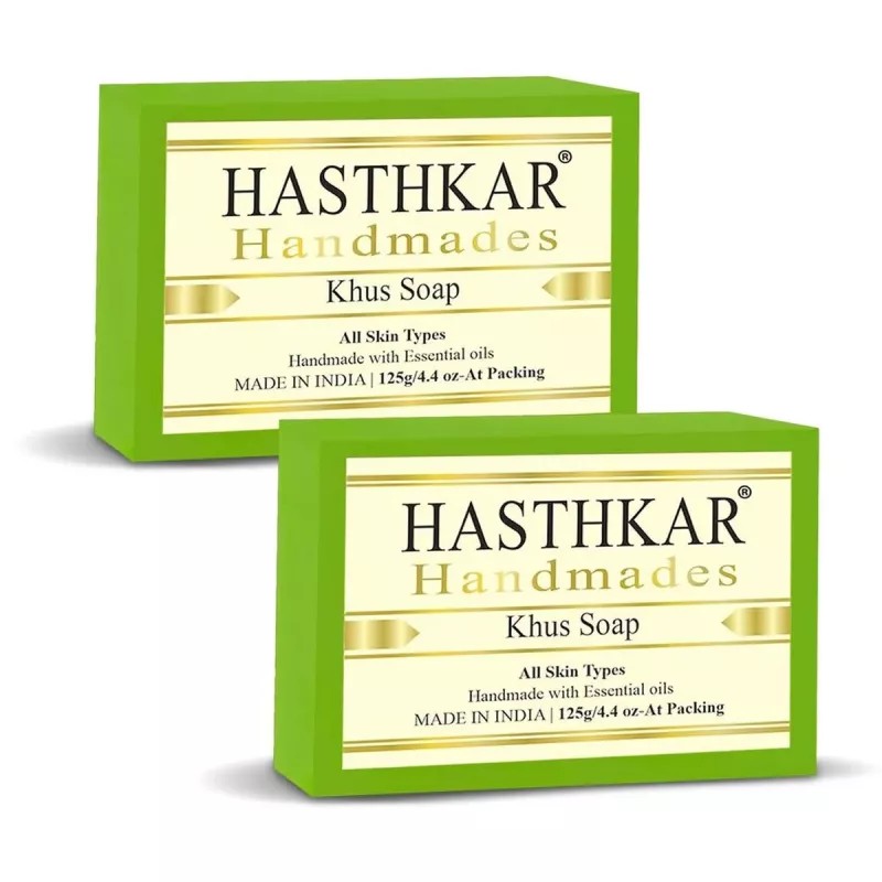 Hasthkar Handmades Khus Soap (125g, Pack of 2)