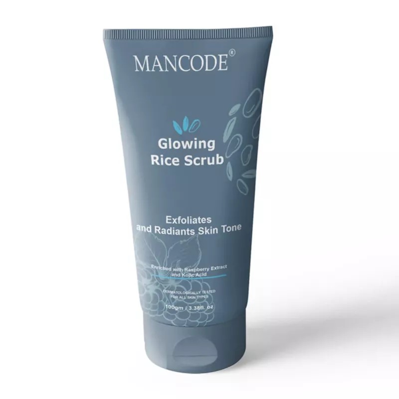 Mancode Glowing Rice Face Scrub (100g)