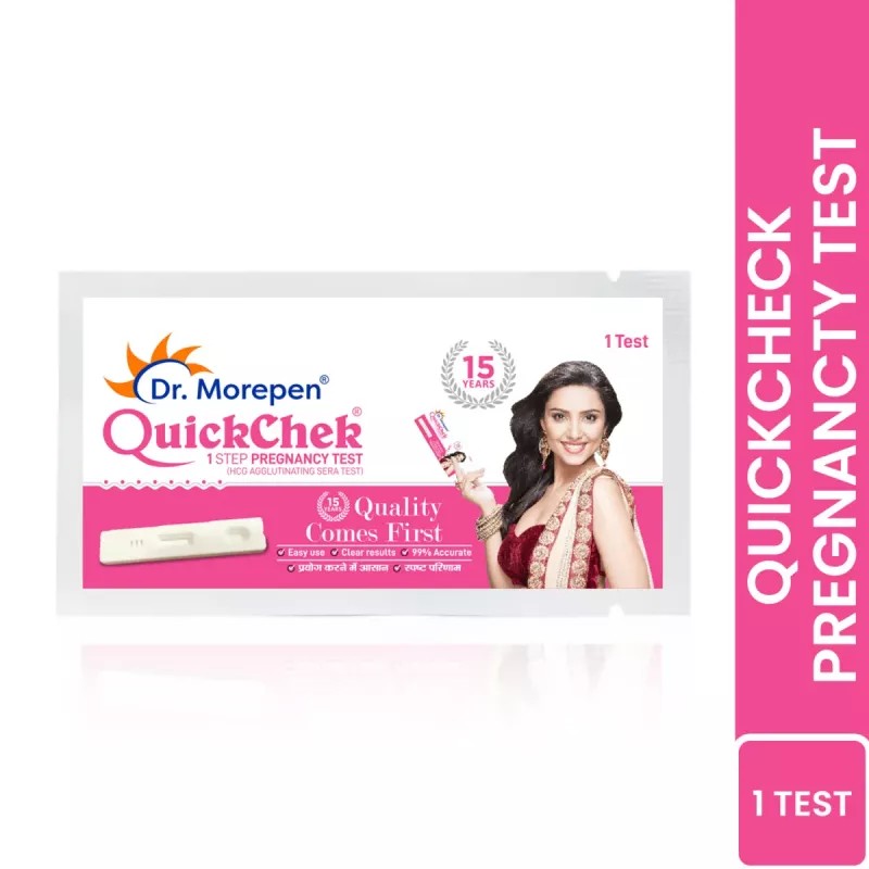 Dr Morepen Quickchek Pregnancy Test Kit (1Pack, Pack of 5)