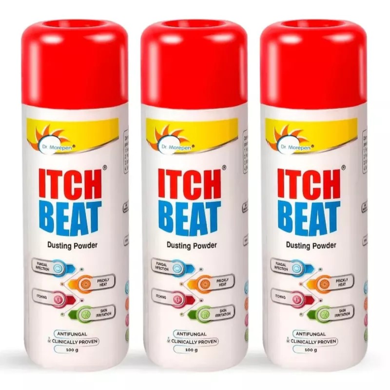 Dr Morepen Itch Beat Antifungal Dusting Powder (100g, Pack of 3)