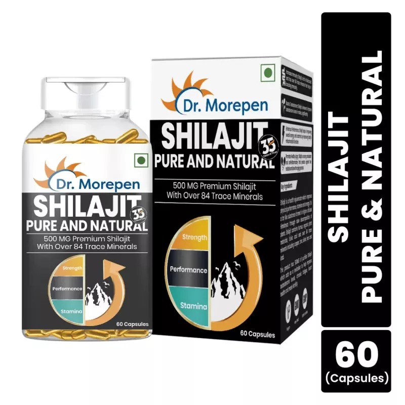 Dr Morepen Shilajit Capsules (60caps, Pack of 2)