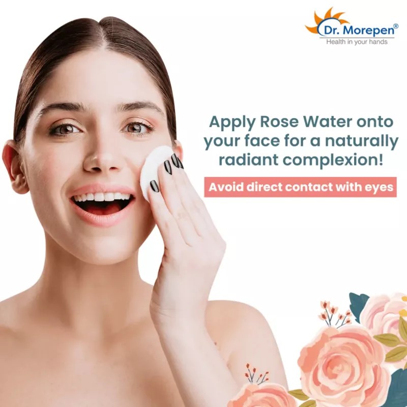 Dr Morepen Pure & Natural Rose Water Spray (100ml, Pack of 2)