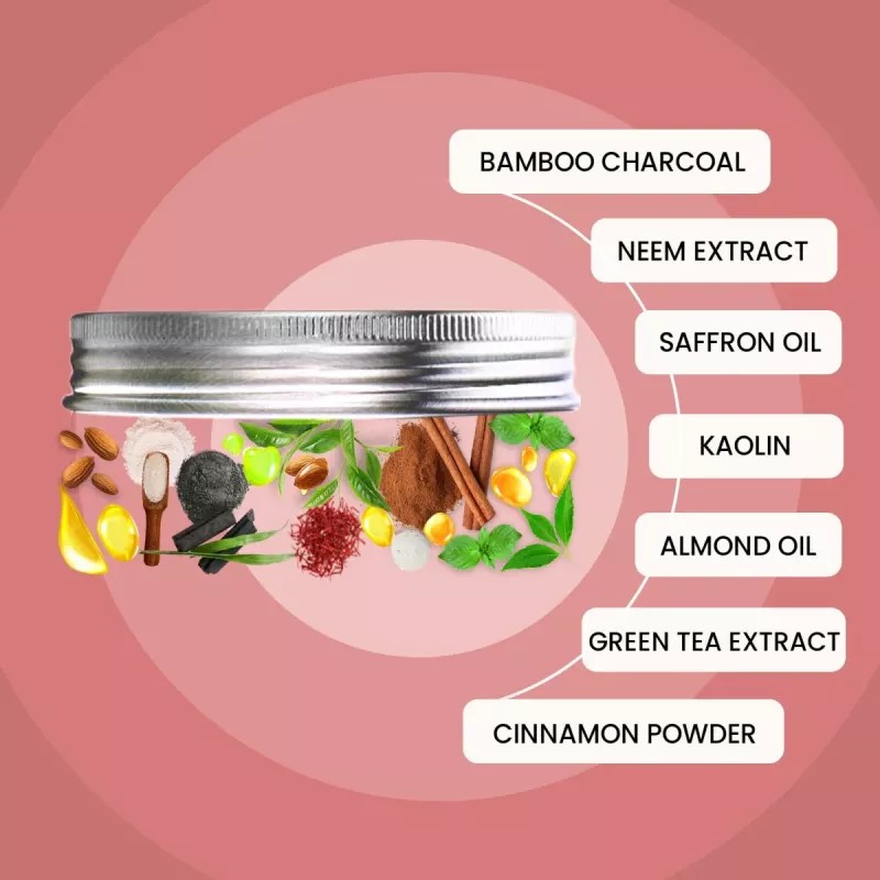 Wild Oak 3 In 1 Multi Effect Cleanser + Scrub + Masque (100g)