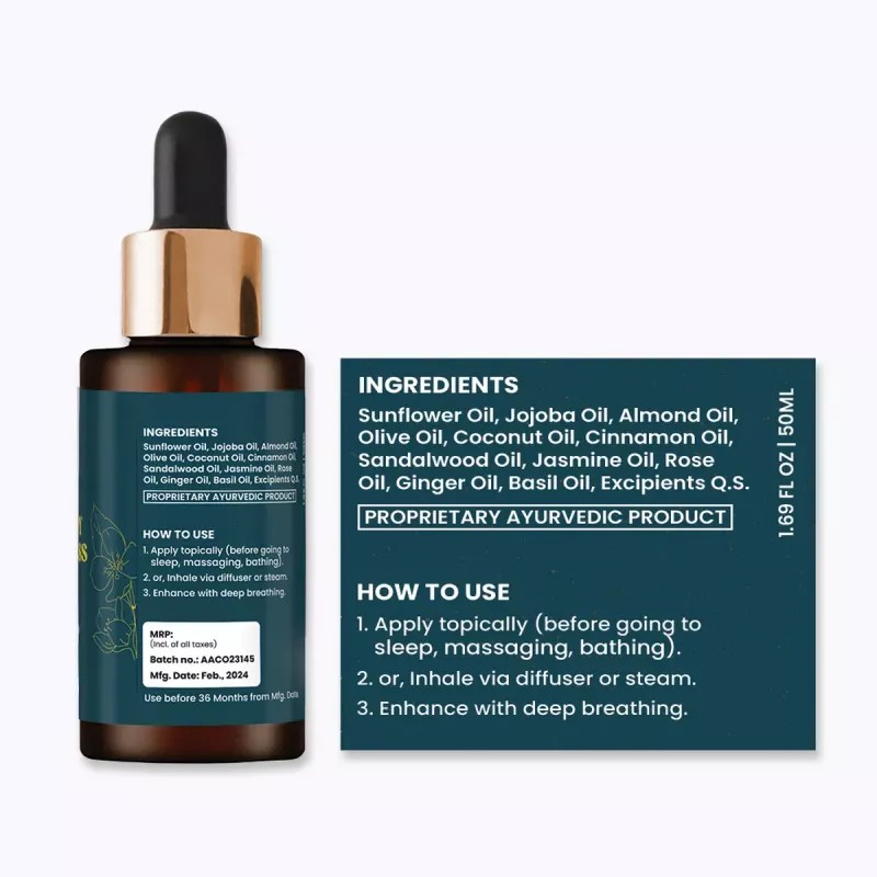 Wild Oak Aromatherapy Anxiety And Stress Relief Oil (50ml)