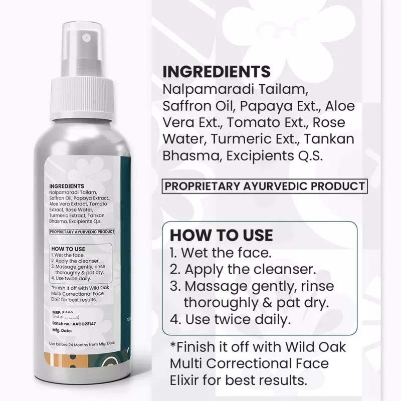 Wild Oak Calming Transformative Free Cleanser (100ml)