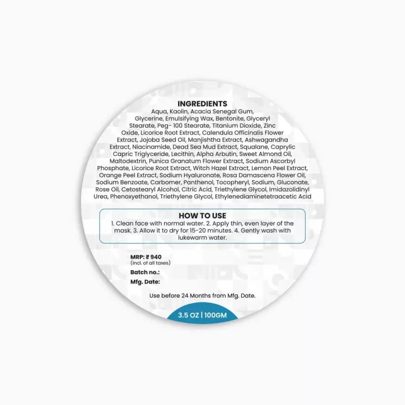 Wild Oak Jordan Dead Sea Healing Mud Face Mask (100g)