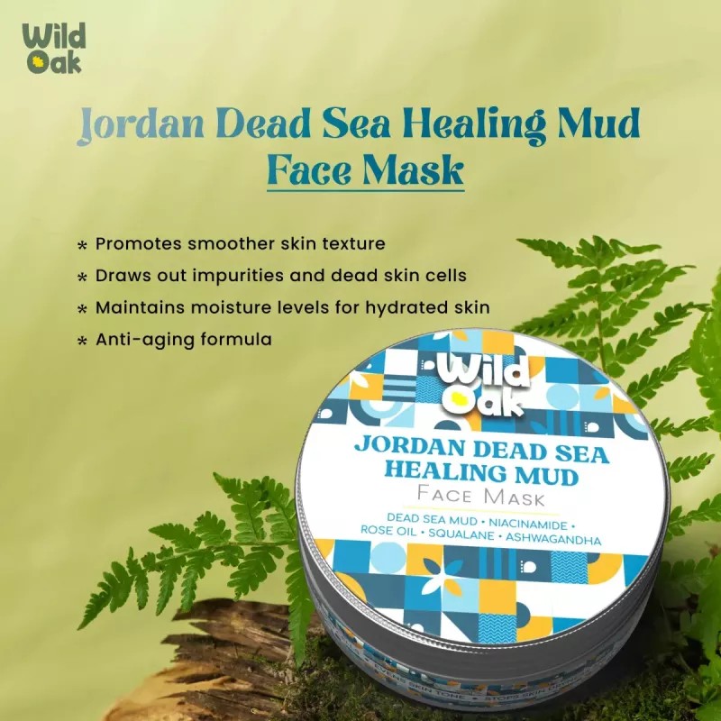 Wild Oak Jordan Dead Sea Healing Mud Face Mask (100g)