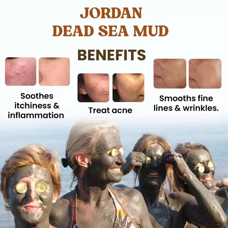 Wild Oak Jordan Dead Sea Healing Mud Face Scrub (100g)