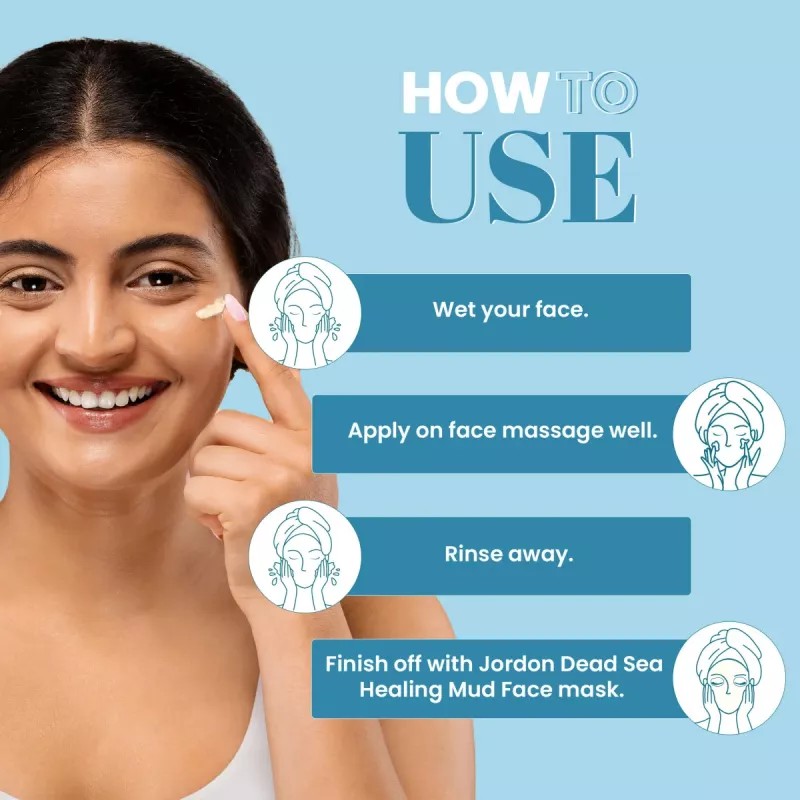 Wild Oak Jordan Dead Sea Healing Mud Face Scrub (100g)