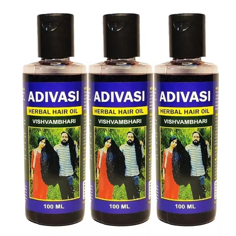 Adivasi Herbal Hair Oil (100ml, Pack of 3)